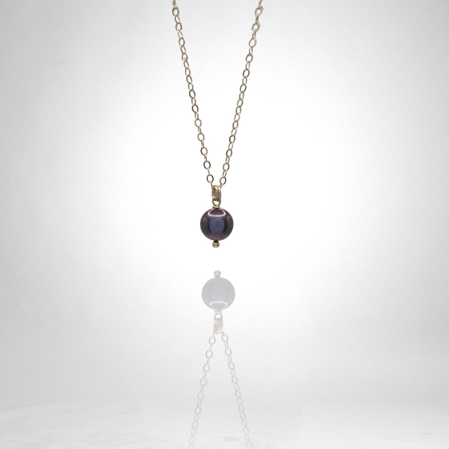 Black pearl necklace