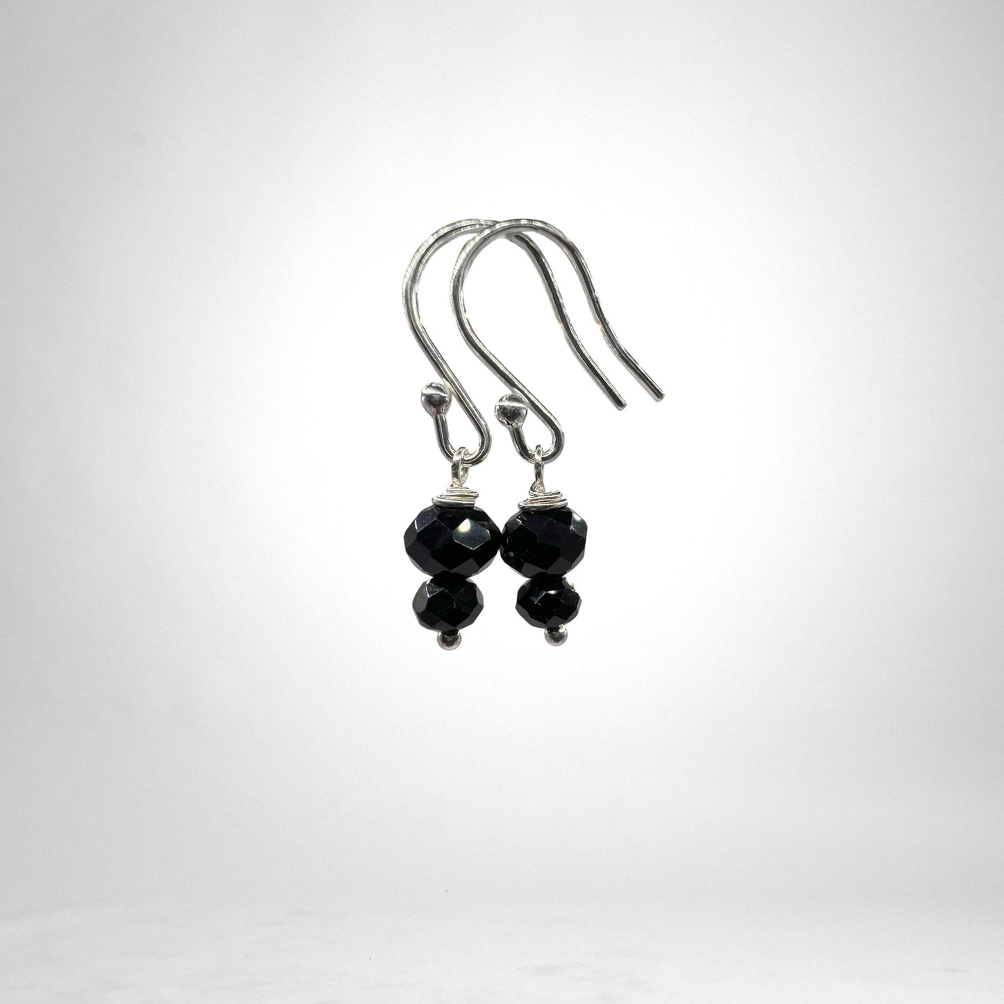 Crystal gold & silver earrings