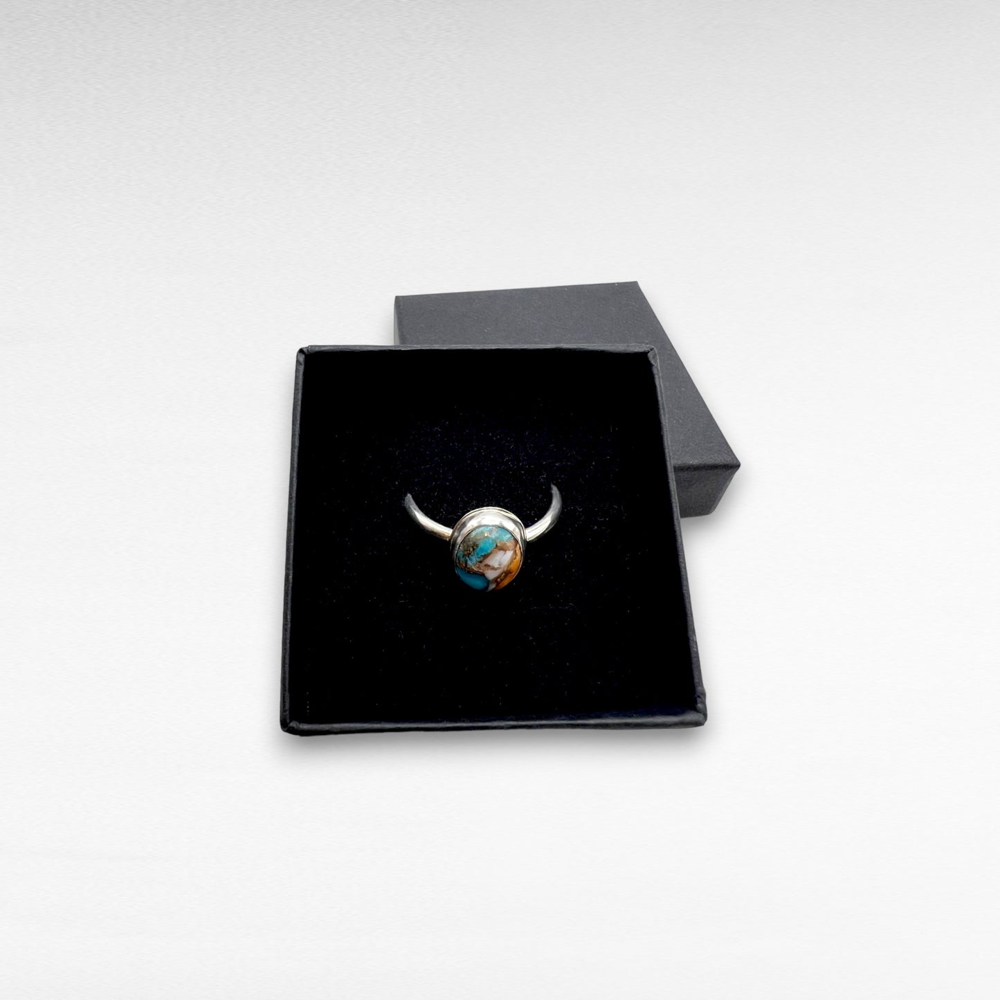 Oyster Copper silver ring