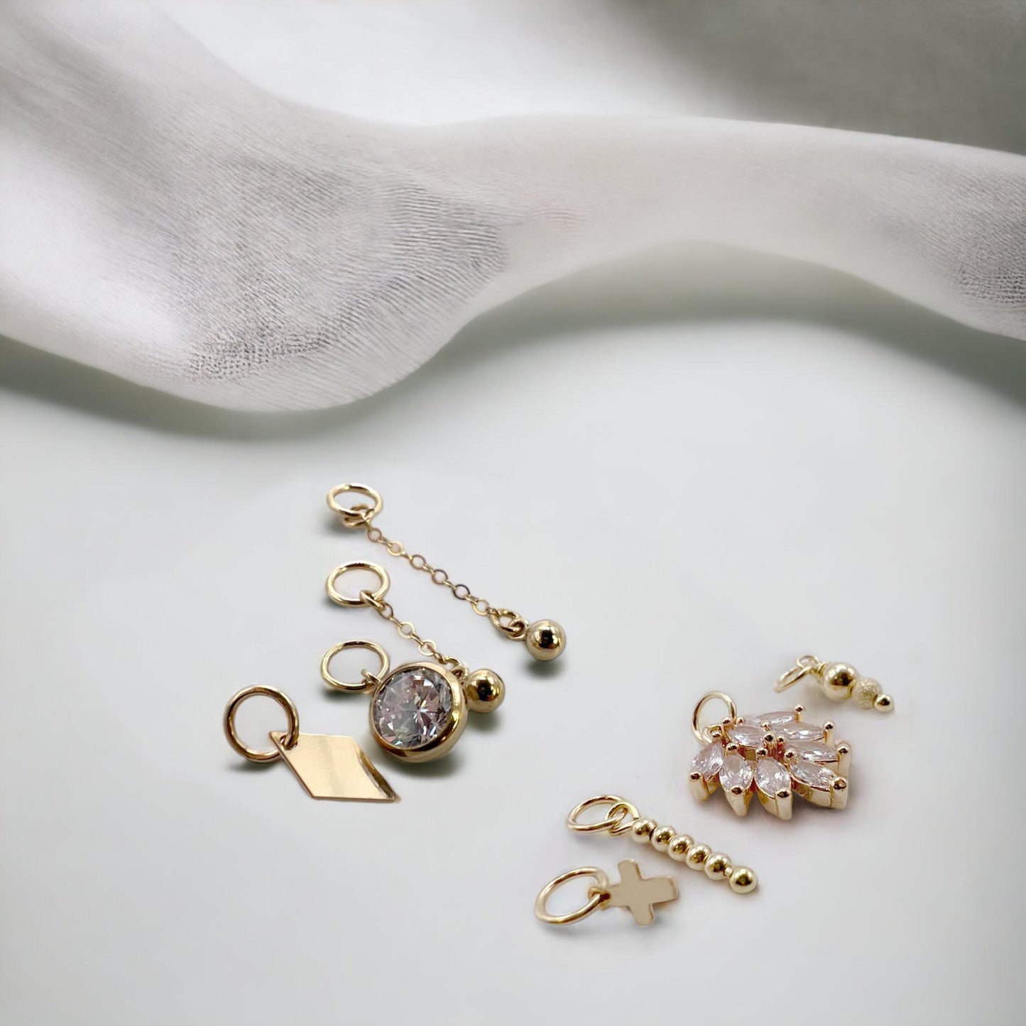 Hoop gold Charms