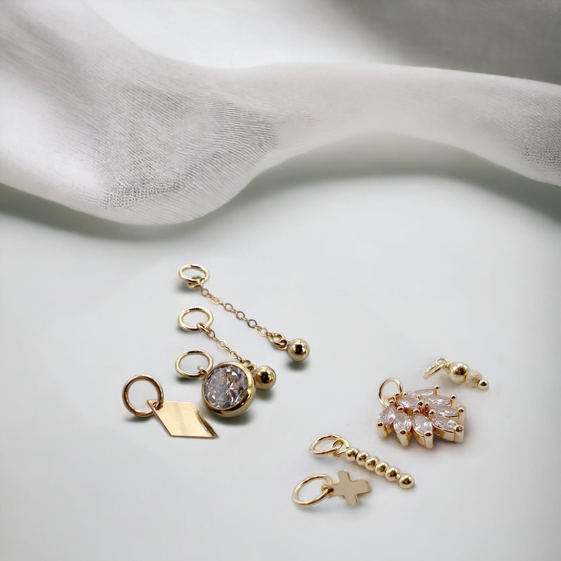 Hoop gold Charms