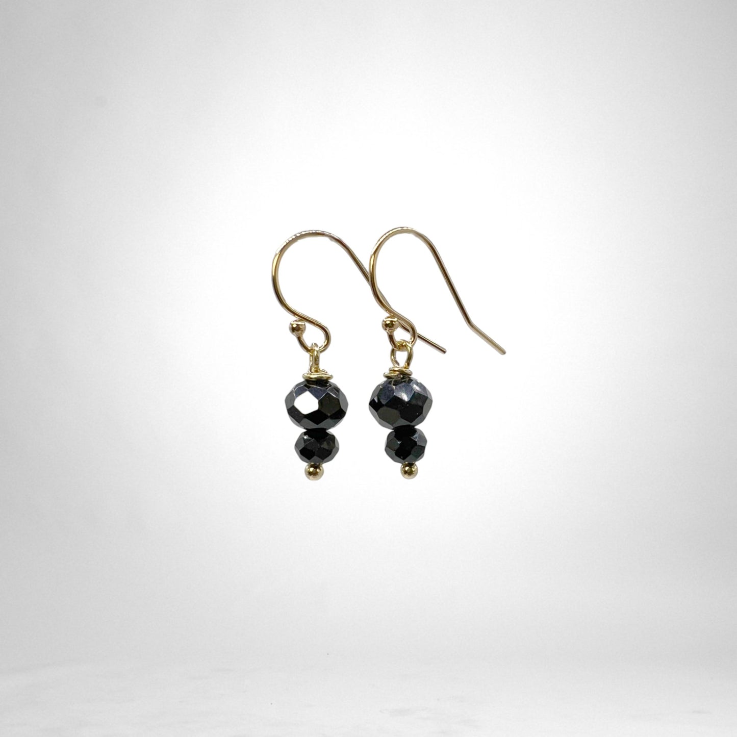 Crystal gold & silver earrings