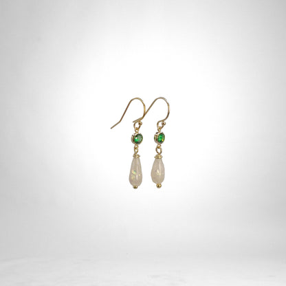 Clay Drop gold earrings