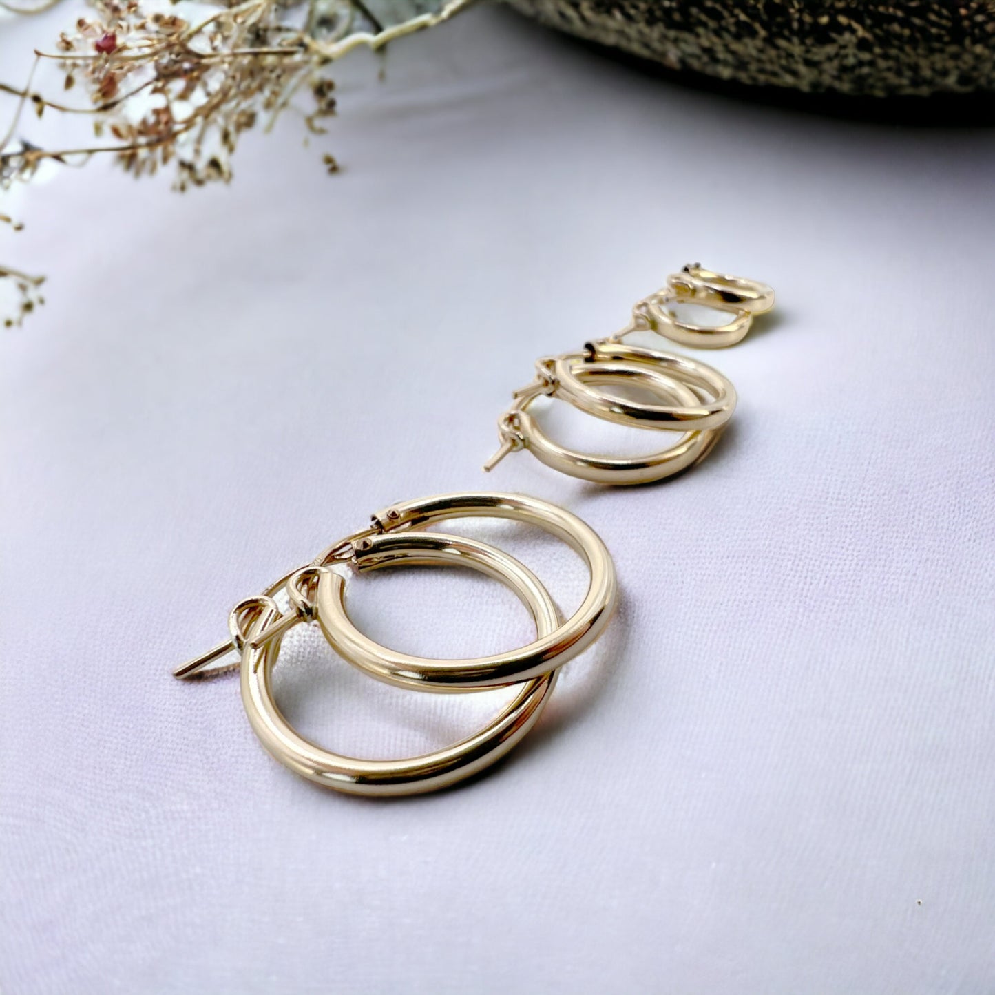 Hoops - gold filled