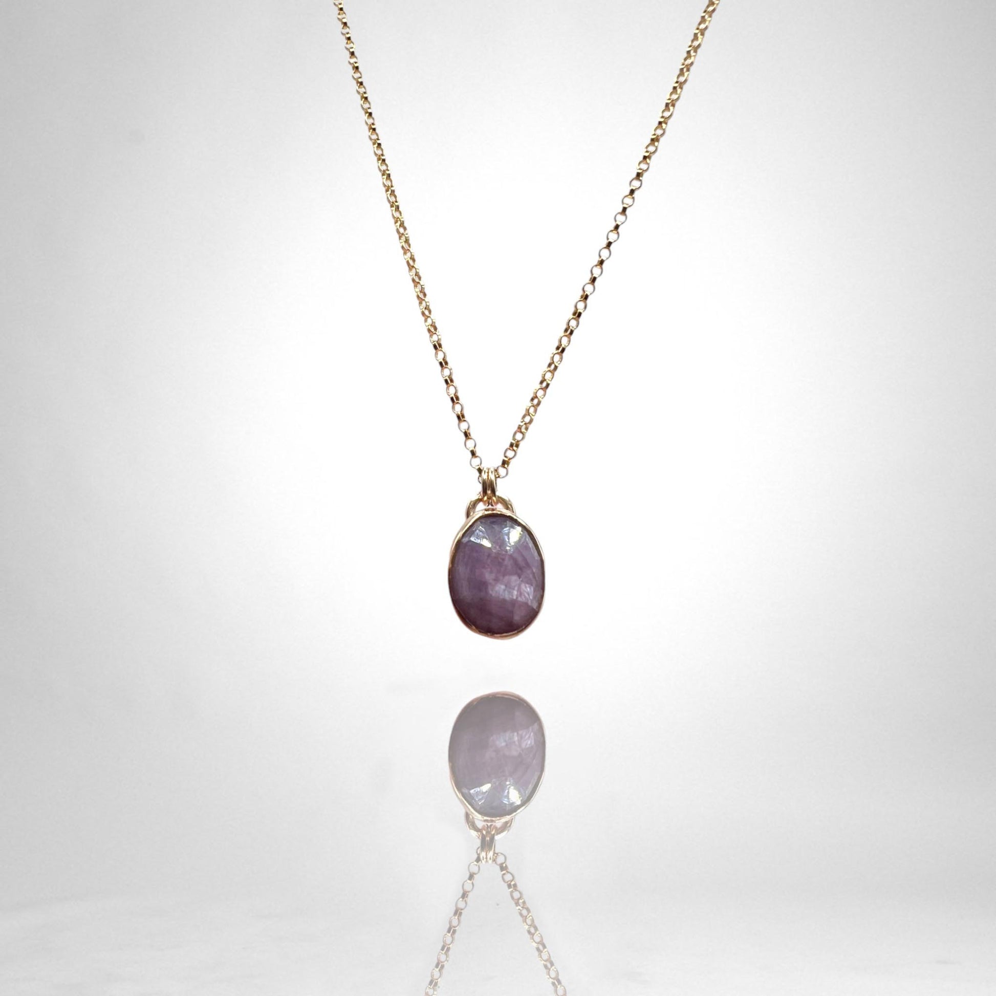 Gold Sapphire necklace