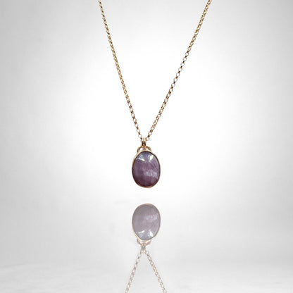 Gold Sapphire necklace