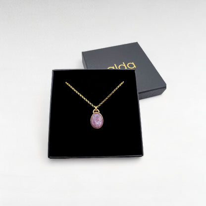 Gold Sapphire necklace